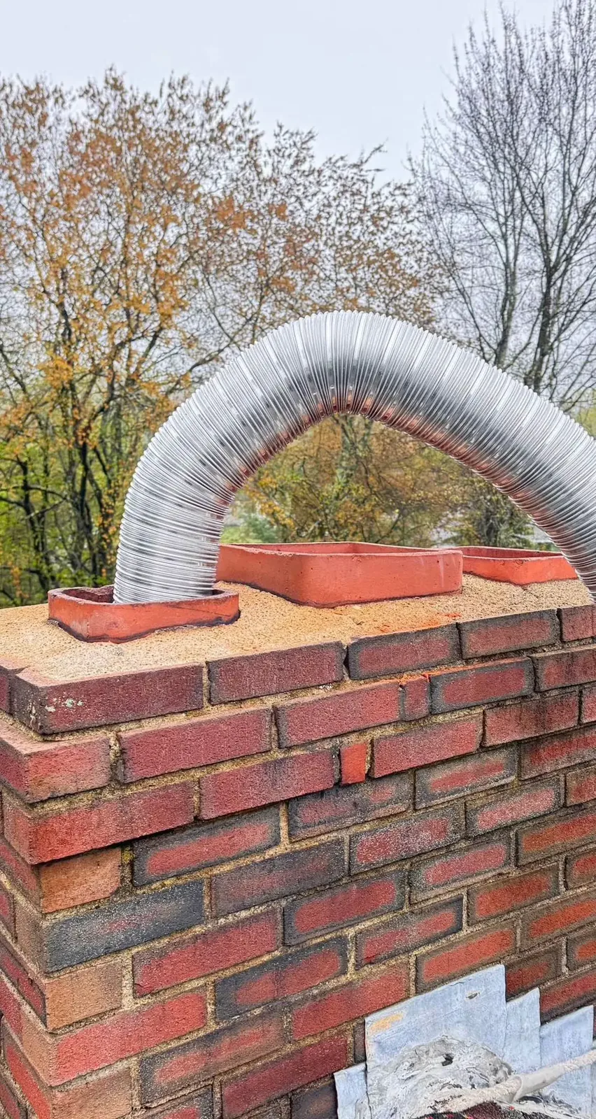 Chimney Liner Installation in Canton, MA — Flex through top