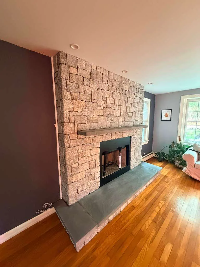 Fireplace Repair in Hingham, MA — Finished stone