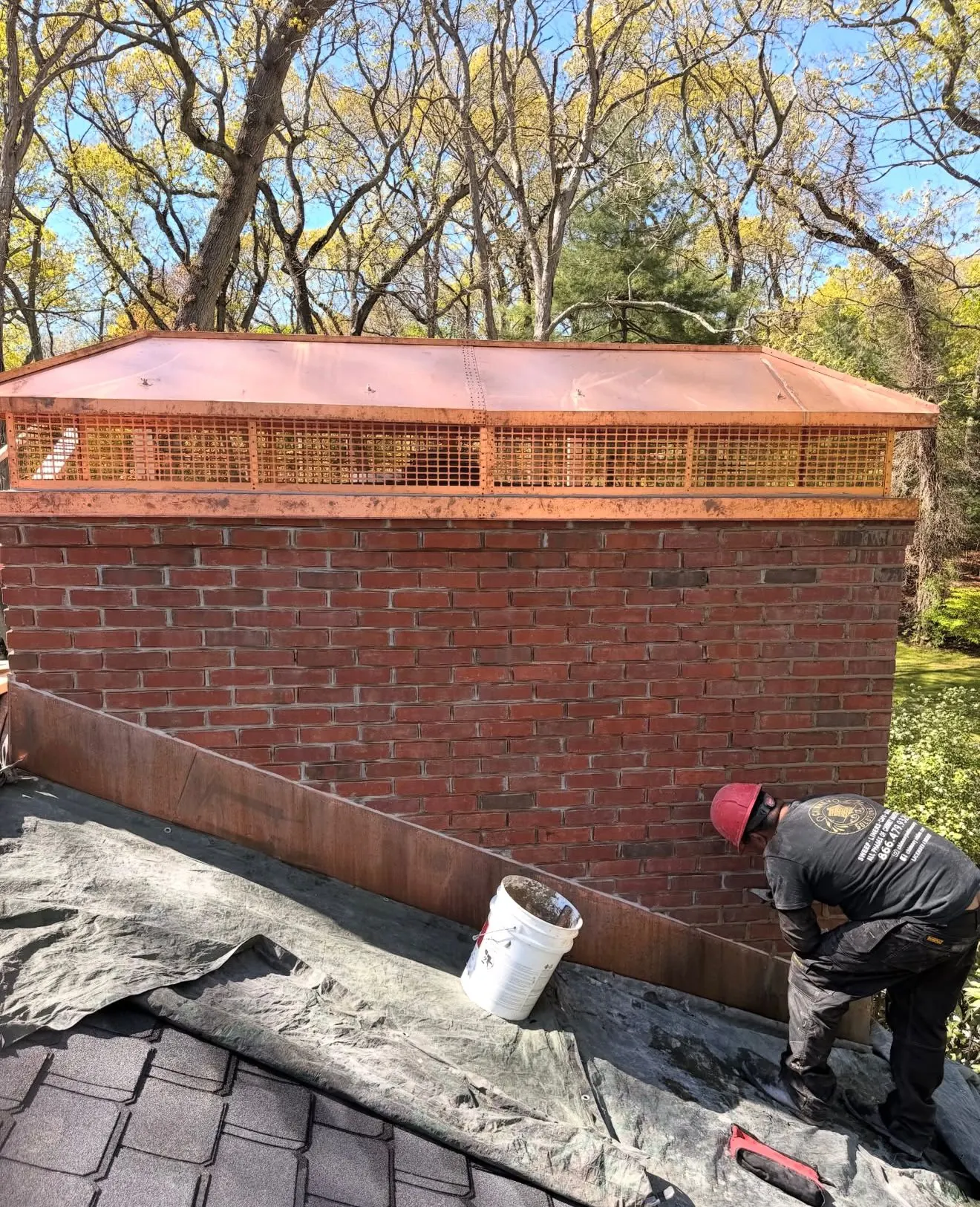 Chimney Flashing Repair project in Weymouth by Chimney Goat