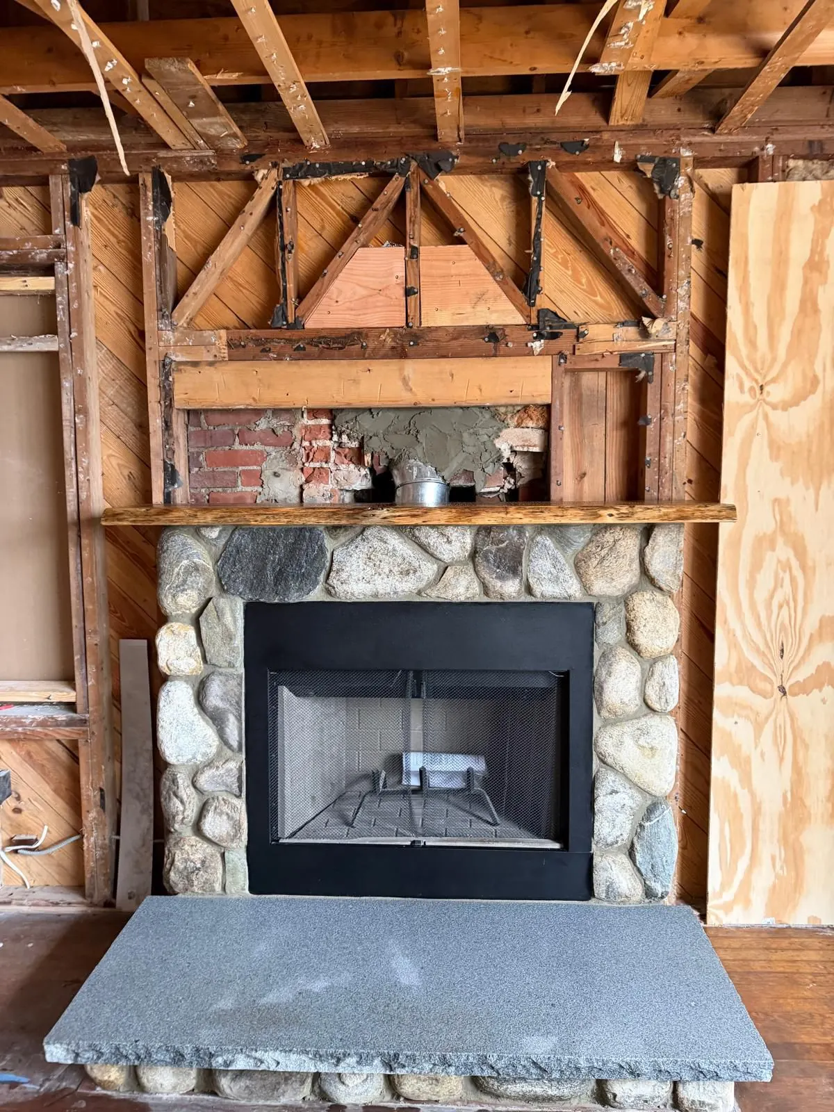 After — Fireplace Rebuild in Braintree